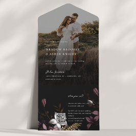 Convite De Casamento De Fotos Florence Com RSVP