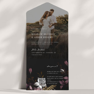 Convite De Casamento De Fotos Florence Com RSVP
