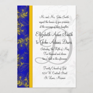 Convite de Casamento de Fuga Azul
