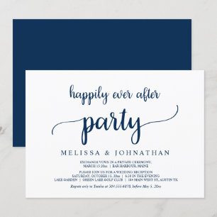 Convite de Casamento de Fuga Romântica para Festa 