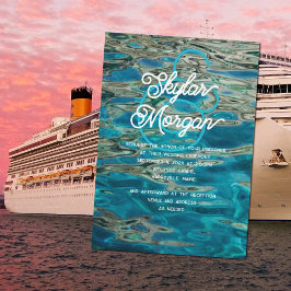 Convite De Casamento De Fundo De Água