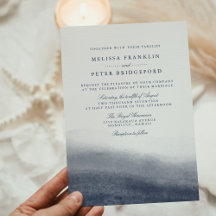 Convite de casamento de guias de marinho com backe