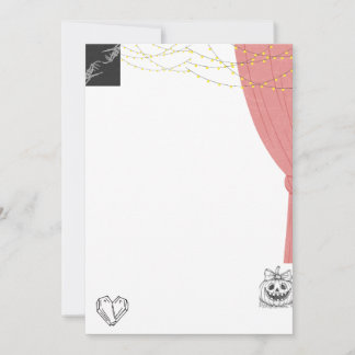 convite de casamento de Halloween