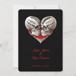 Convite de casamento de Halloween