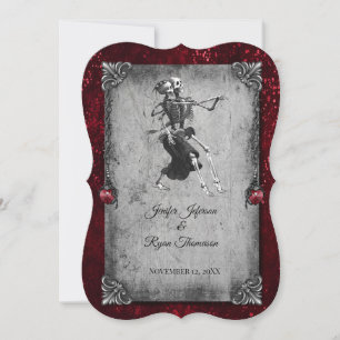 convite de casamento de halloween