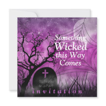 Convite de Casamento de Halloween