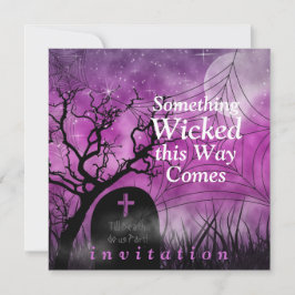 Convite de Casamento de Halloween