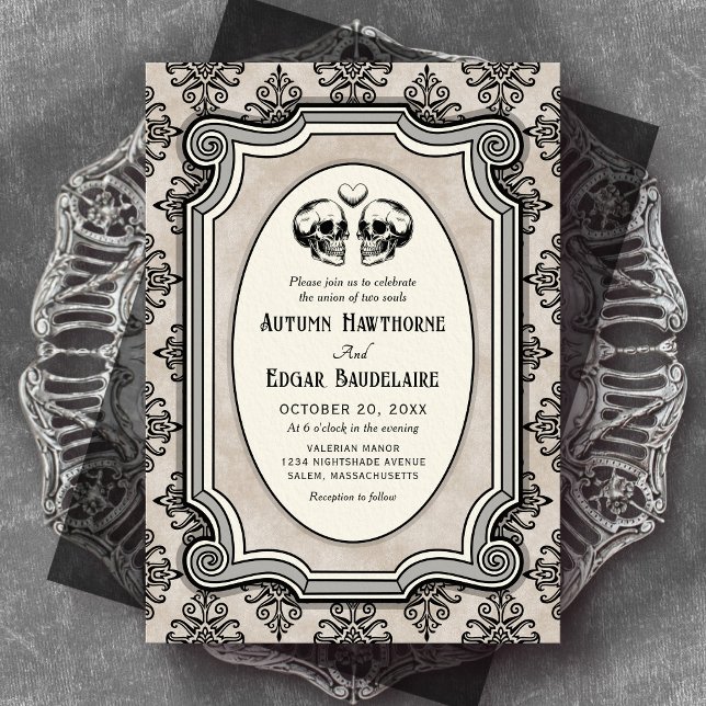 Convite de casamento de Halloween gótico (Criador carregado)