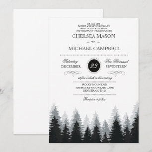 Convite de Casamento de Inverno