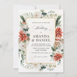 Convite de Casamento de Inverno