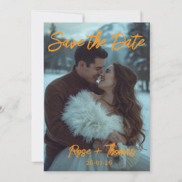 convite de casamento de inverno moderno simples pe
