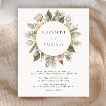 Convite De Casamento De Ivory Floral