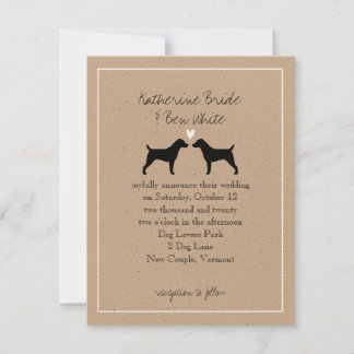 Convite de Casamento de Jack Russell Terriers