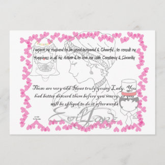 Convite de Casamento de Jane Austen