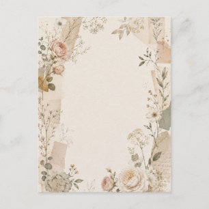 Convite de Casamento de Jardim com Natural