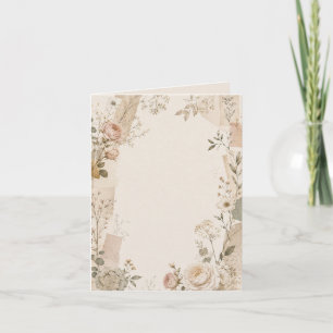 Convite de Casamento de Jardim com Natural