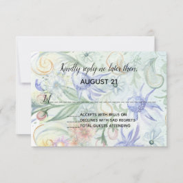 Convite de casamento de jardim de conto de fadas