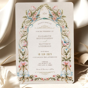 Convite de Casamento de Jardim Real Vitoriano