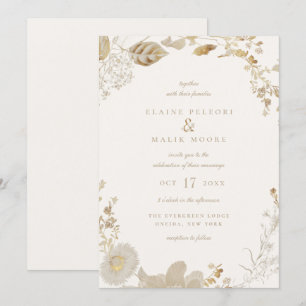 Convite De Casamento De Jardins Opulentos