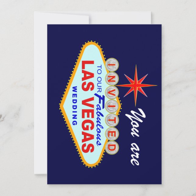 Convite de Casamento de Las Vegas (Frente)