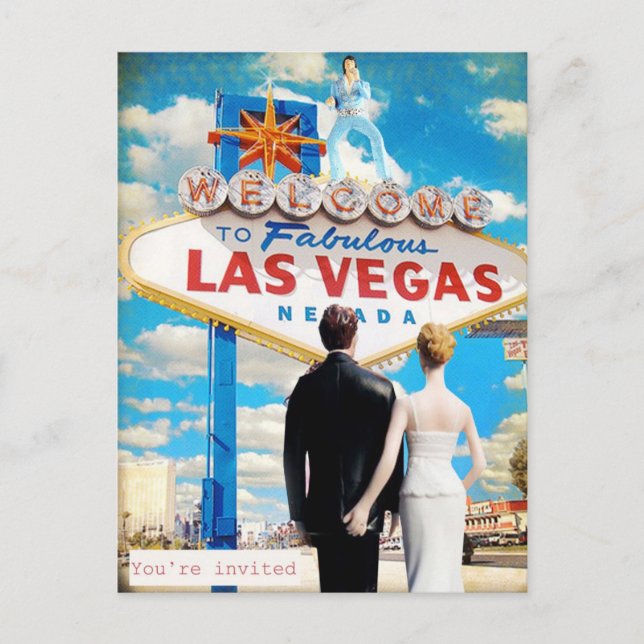 Convite de Casamento de Las Vegas (Frente)