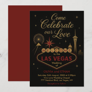 Convite de Casamento de Las Vegas