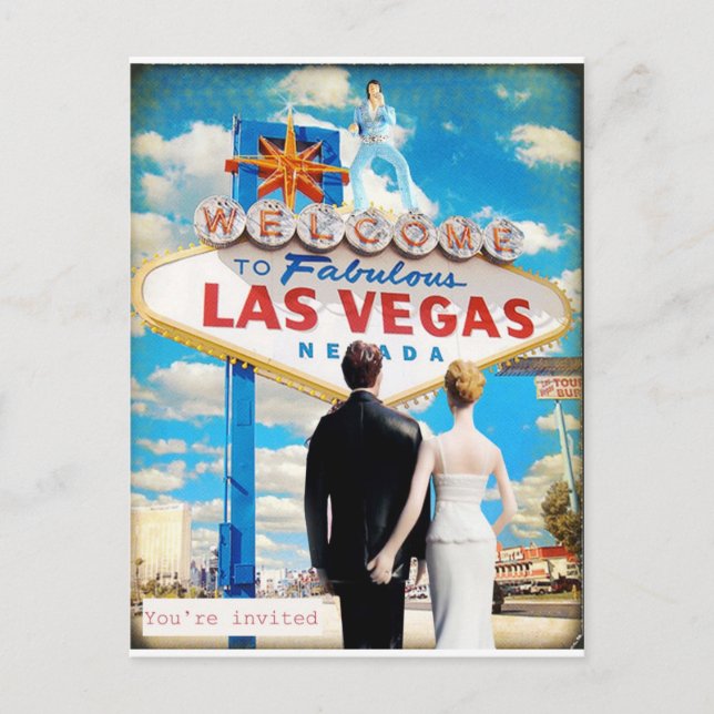 Convite de Casamento de Las Vegas (Frente)