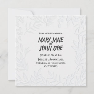 Convite De Casamento De Leavespress