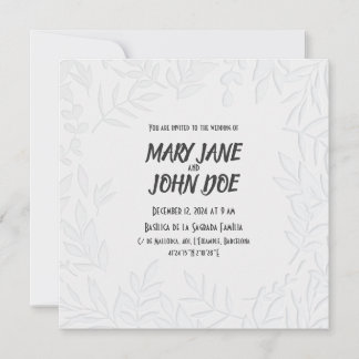 Convite De Casamento De Leavespress