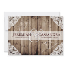 Convite de Casamento de Locais Brancos Antigos