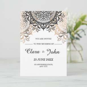 Convite de Casamento de Luxo, Elegante Convite de 