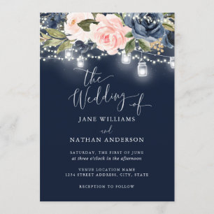 Convite de Casamento de Madeira Rústica com Floral