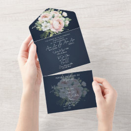 Convite de Casamento de Marinhos Rosa