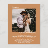 Convite de casamento de Mídia de Foto do Camel BUD