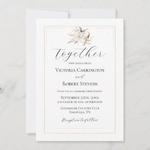 Convite de casamento de modelo