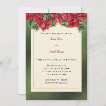 Convite de Casamento de Natal