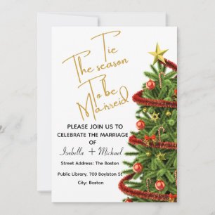 Convite de Casamento de Natal,Casamento de Inverno