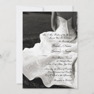 Convite de casamento de noiva