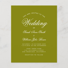 Convite De Casamento De Orçamento De Caligrafia Ve