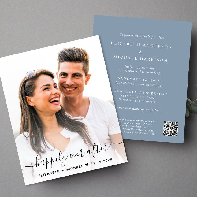 Convite de Casamento de Orçamento de Código QR de  (Criador carregado)