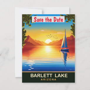 Convite de Casamento de Ouro do Lago Arizona Bartl