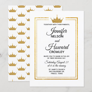 Convite de Casamento de Ouros