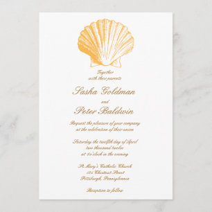 Convite De Casamento De Ouros De Areia