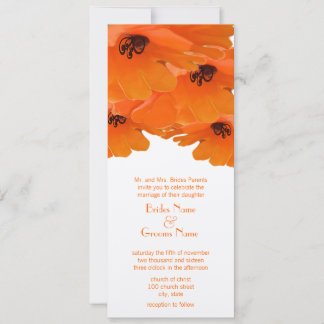 Convite De Casamento De Papas Laranja
