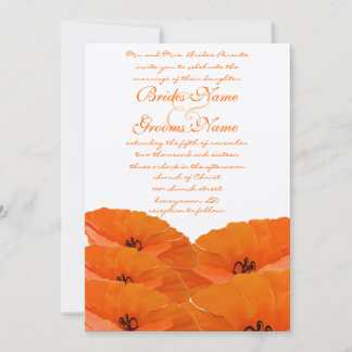 Convite De Casamento De Papas Laranja