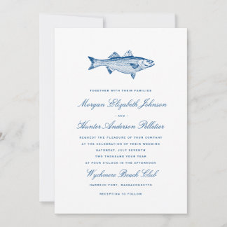 Convite de Casamento de Pesca | Casamento Náutico