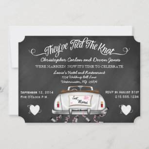 Convite de casamento de Posto de Quadros Conversí