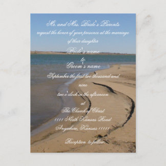 Convite de Casamento de Praia