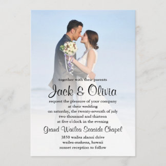 Convite de Casamento de Praia