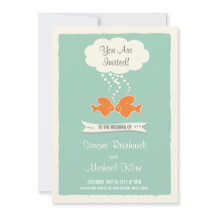 Convite de Casamento de Praia com Beijo de Peixe